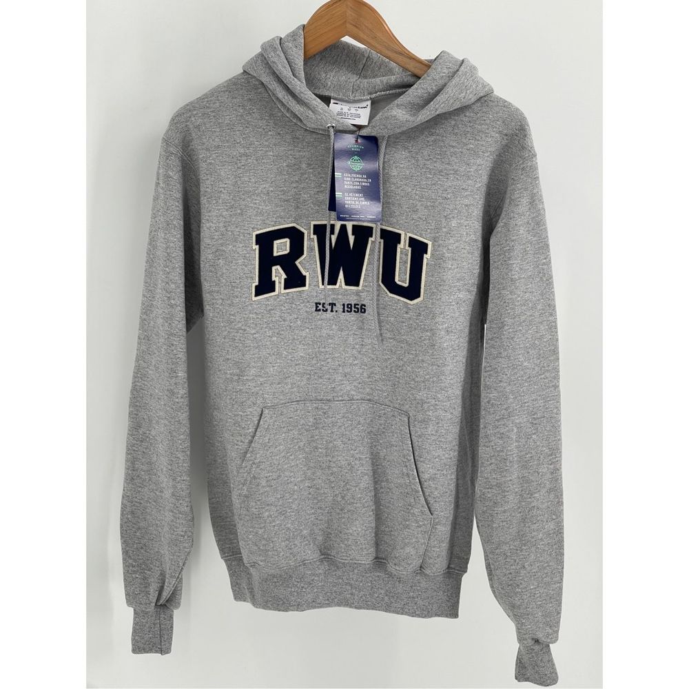 Champion Roger Williams University Hooded Sweatshirt Men Small Gray New